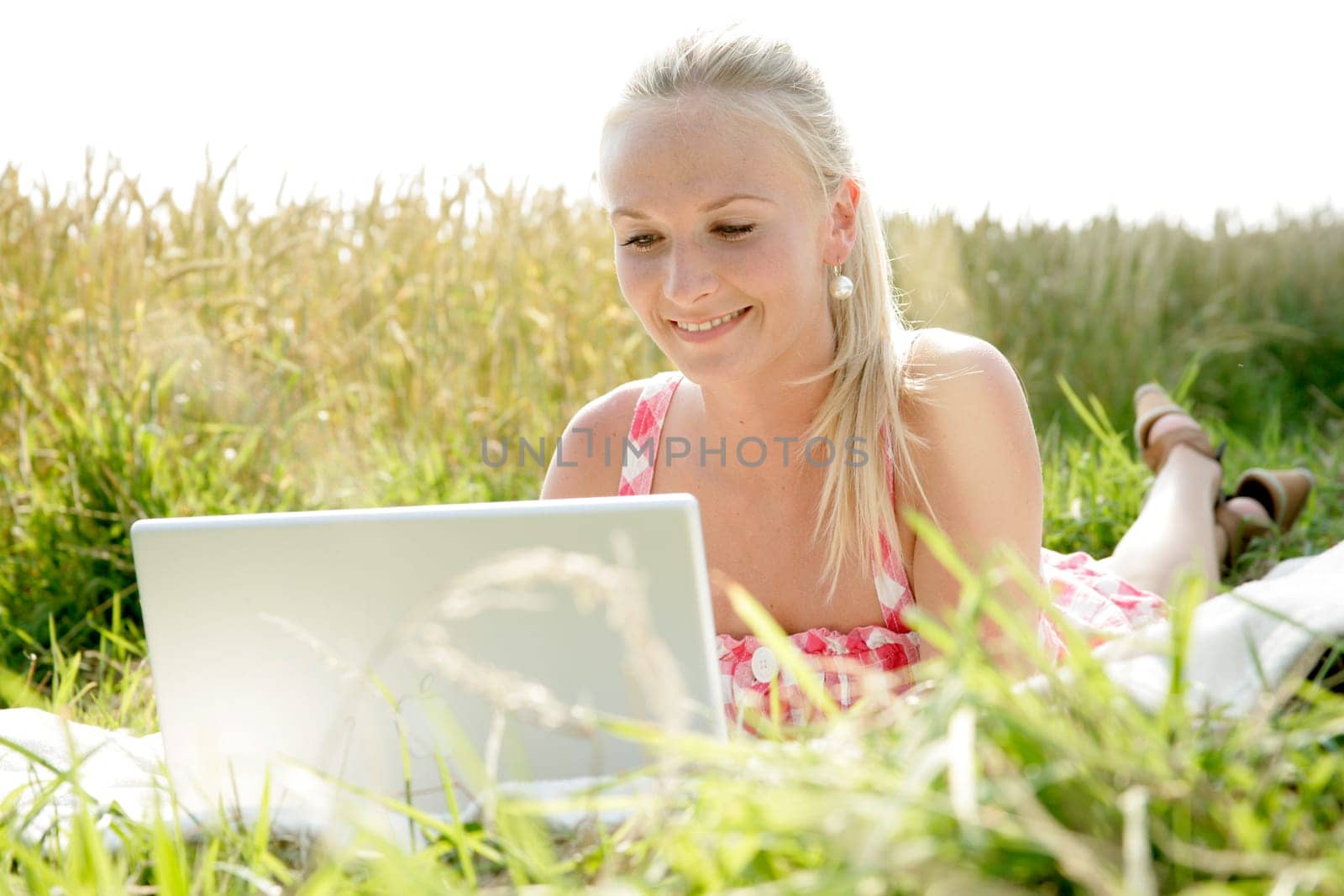 Young woman with laptop