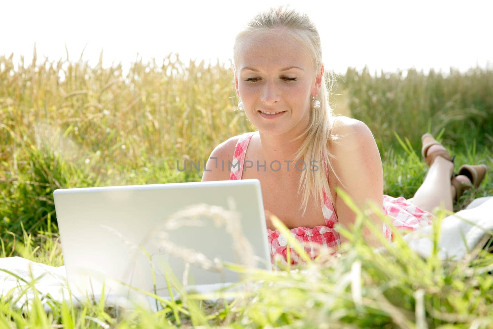 Young woman with laptop