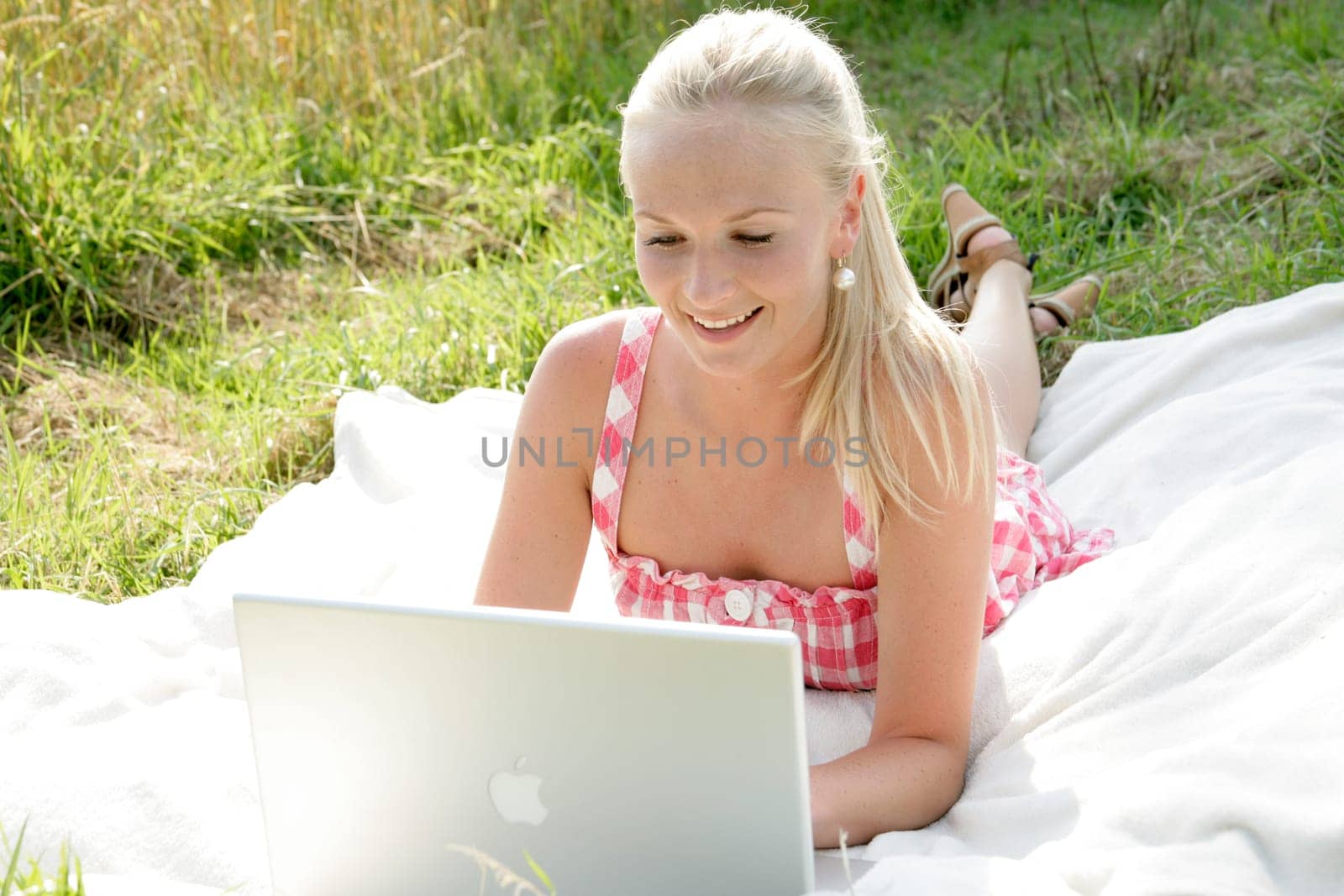 Young woman with laptop