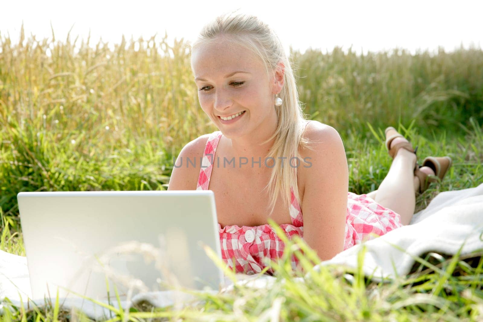 Young woman with laptop