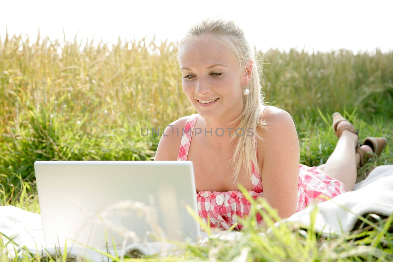 Young woman with laptop