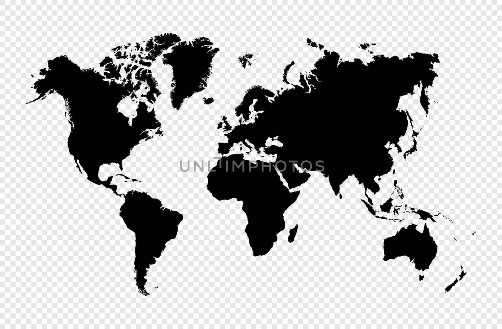 World map with GPS location pushpins travel elements illustration. EPS10 vector file organized in layers for easy editing..