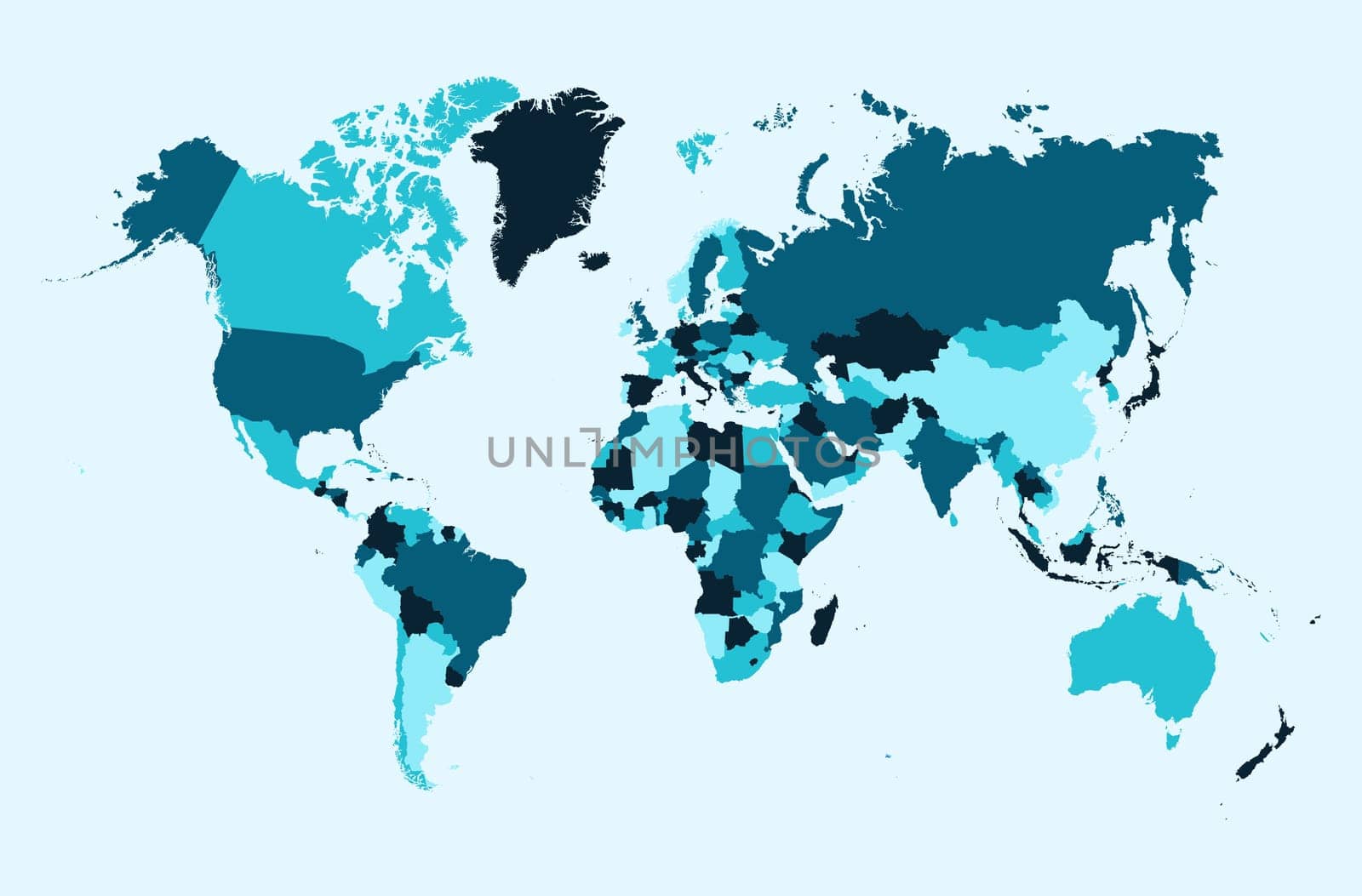 World map with GPS location pushpins travel elements illustration. EPS10 vector file organized in layers for easy editing..