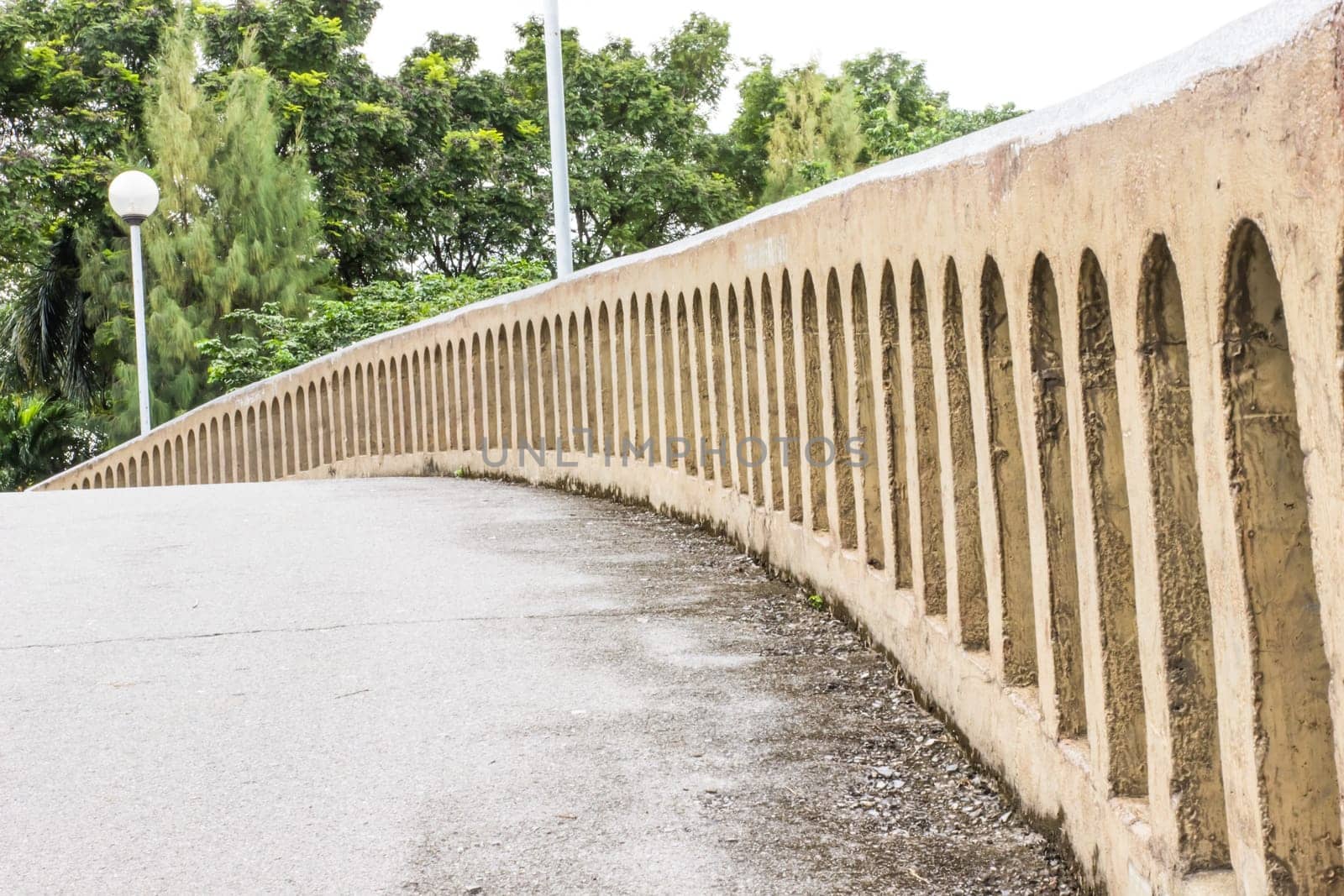 Bridge across the canal at garden