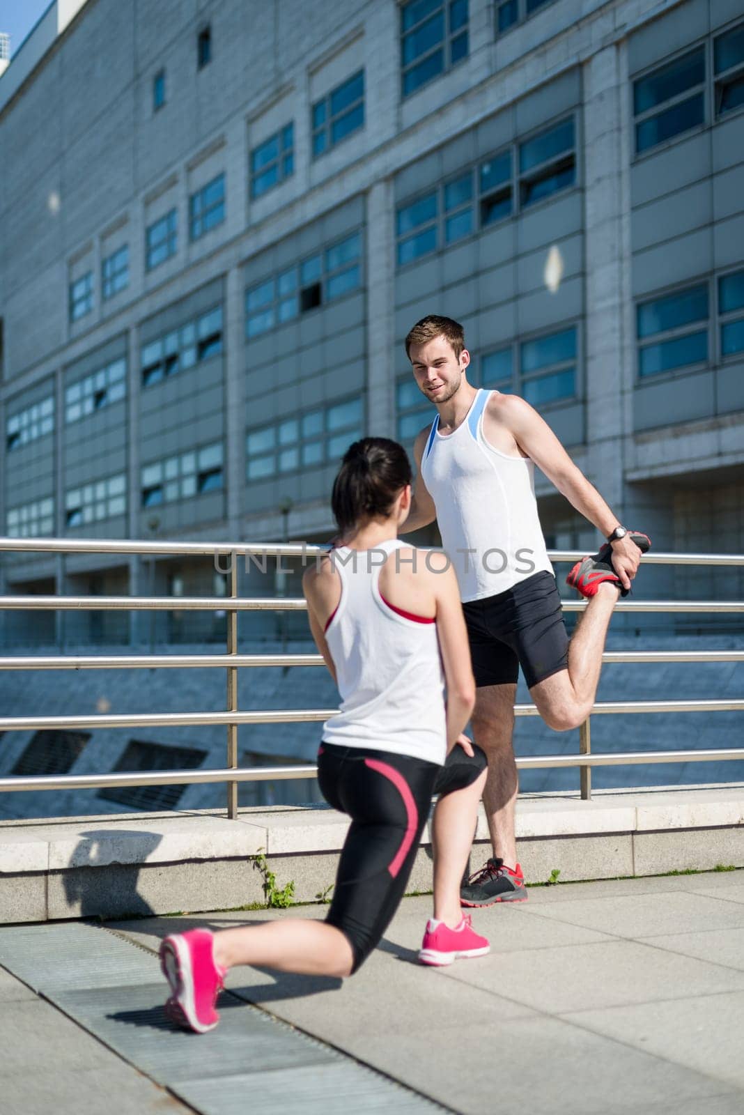 Training - couple exercising
