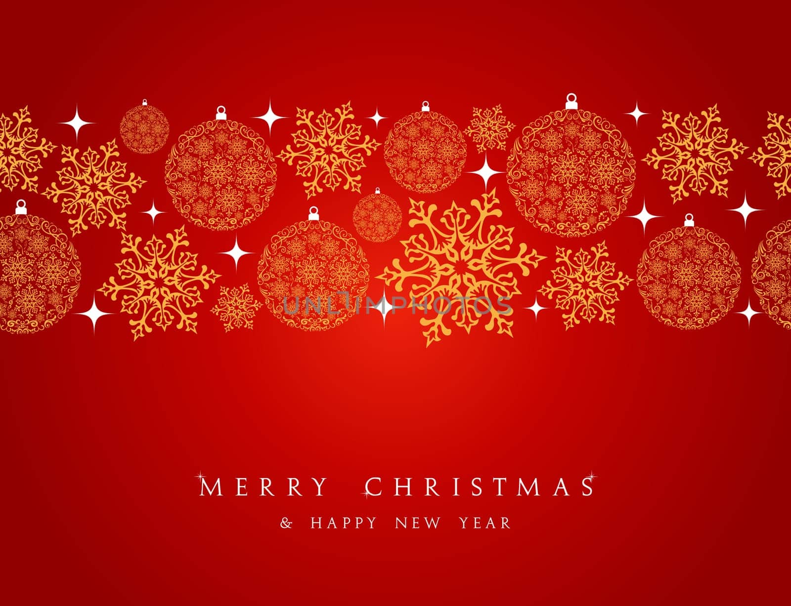Merry Christmas decorations elements seamless pattern border. Vector file organized in layers for easy editing..