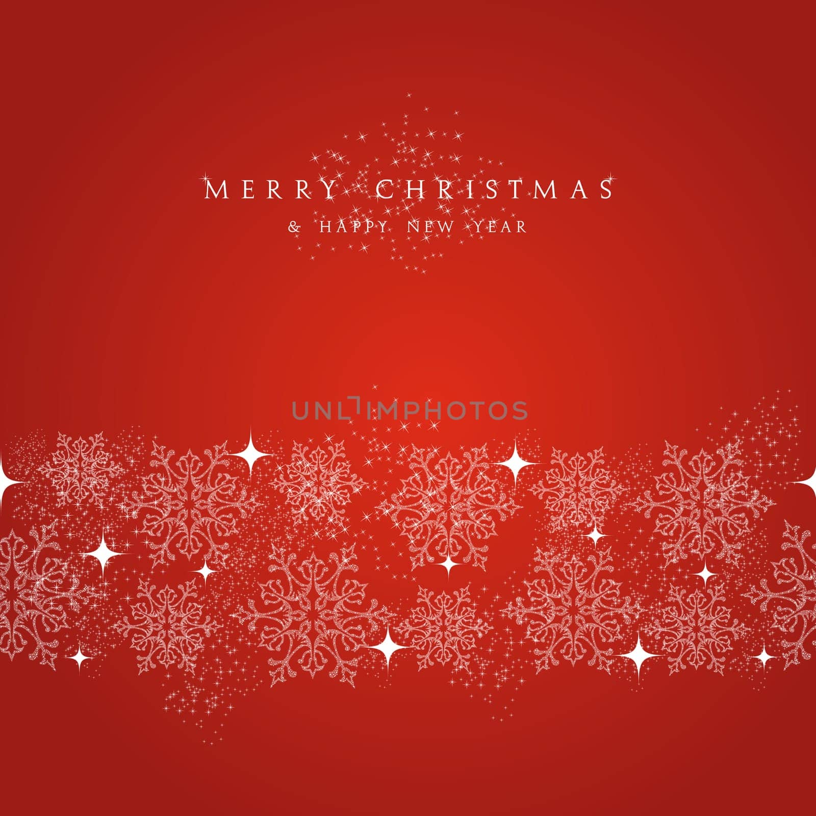 Merry Christmas snowflakes decorations elements seamless pattern border. Vector file organized in layers for easy editing.