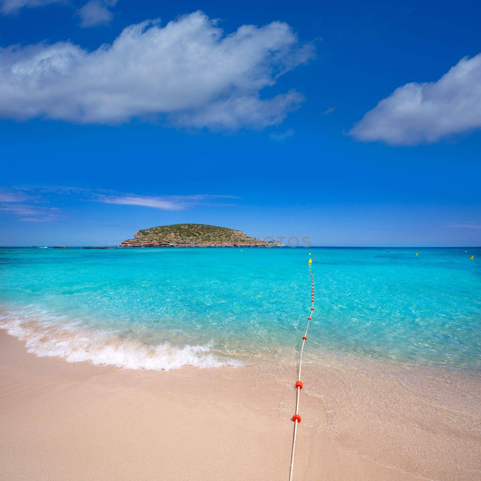 Ibiza Cala Conta Comte beach in San Jose at Balearic Islands Spain