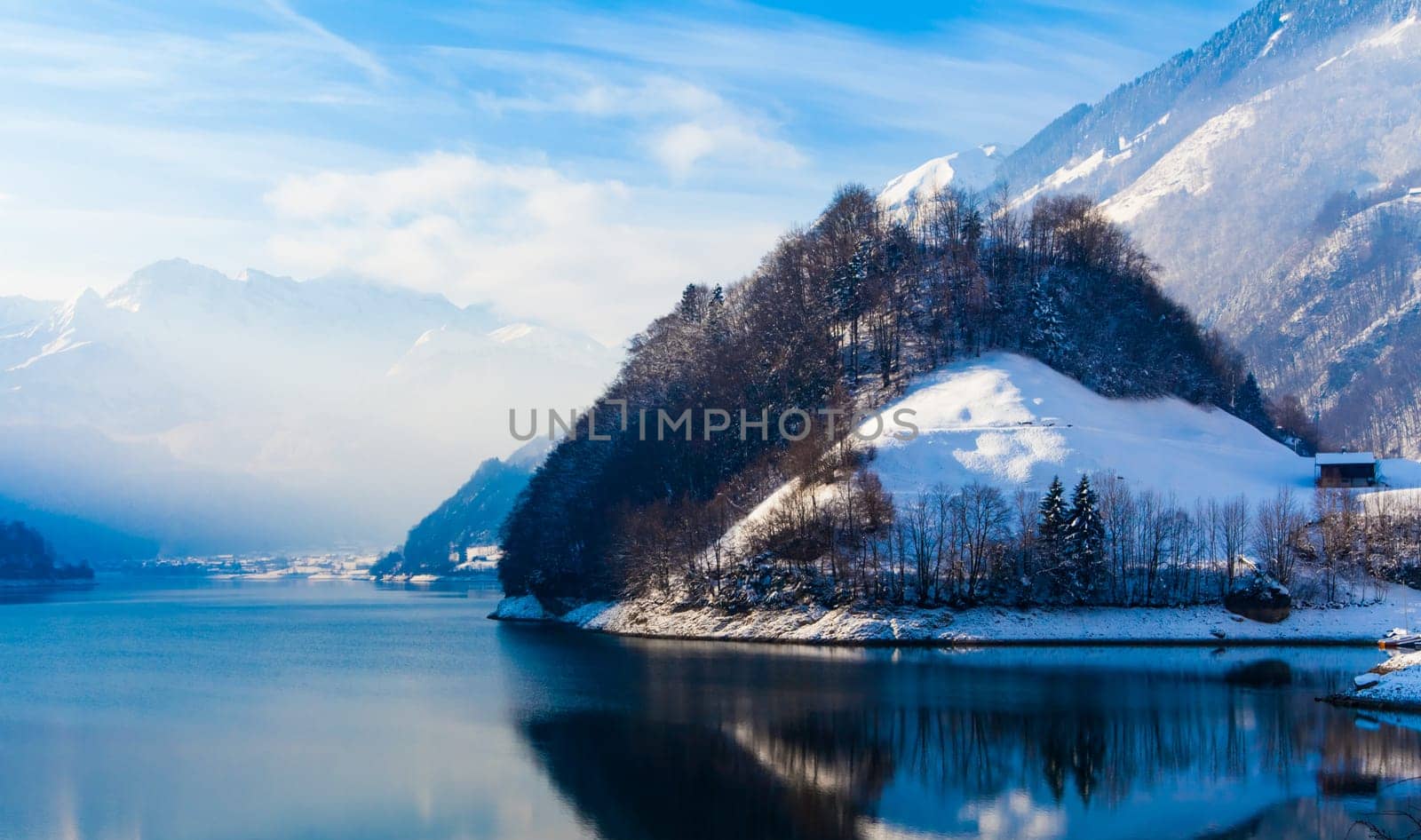 Winter in the swiss alps.