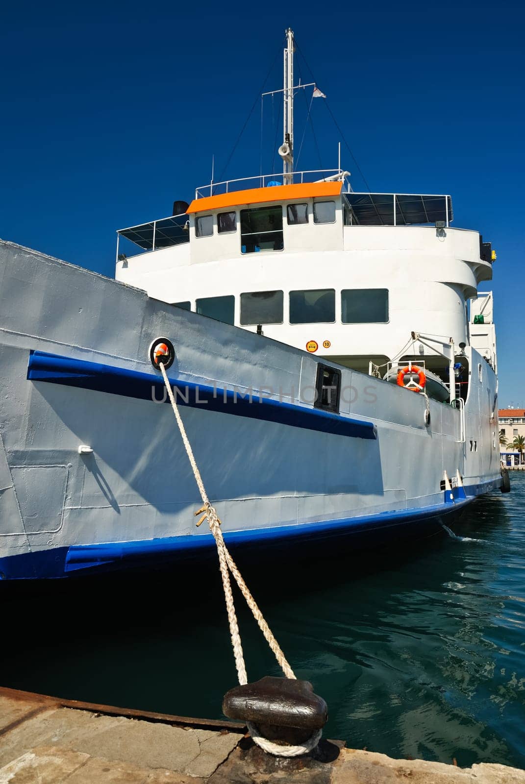 Passenger ferry in the port of Zadar