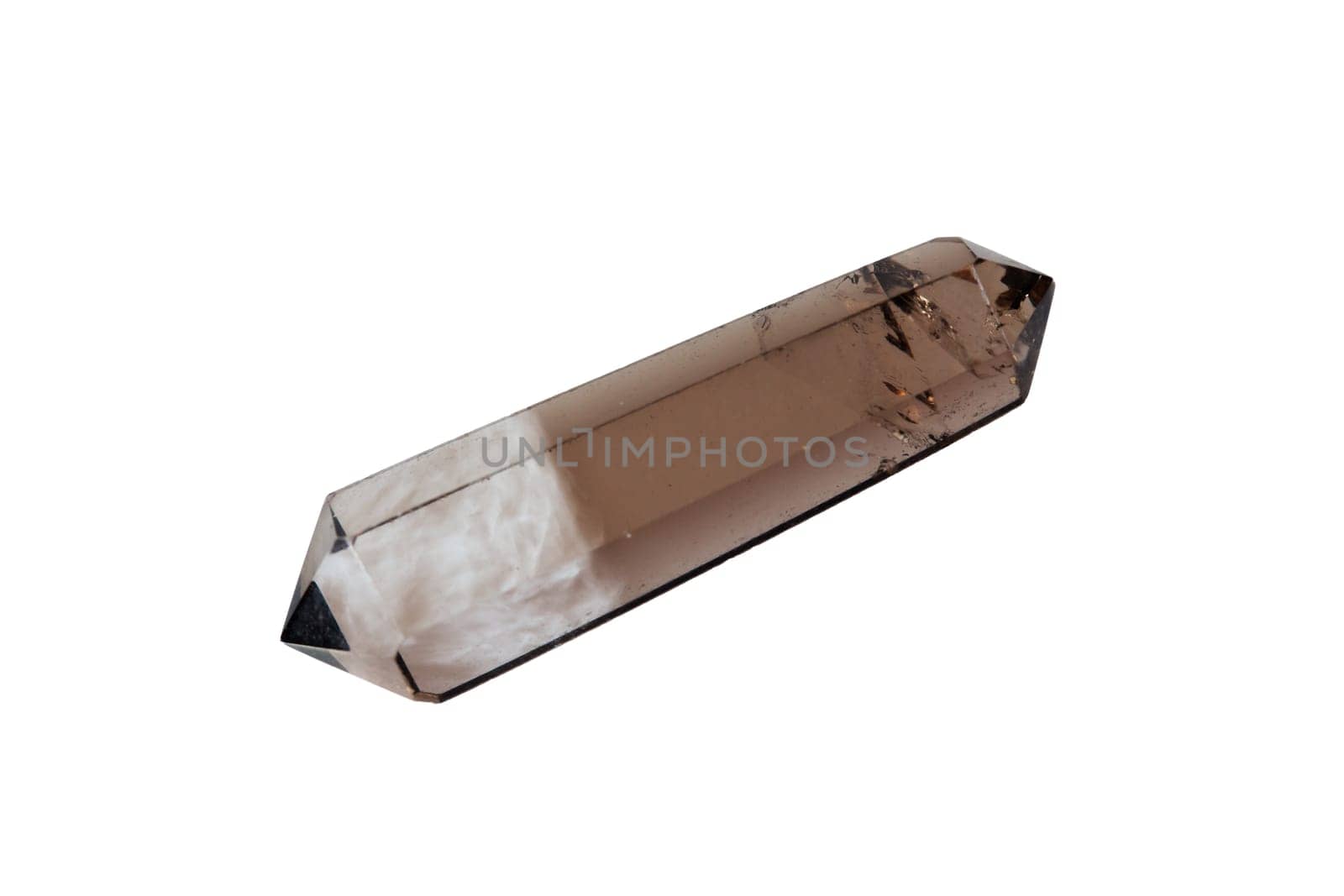 A smoky quartz as a double end,exempted