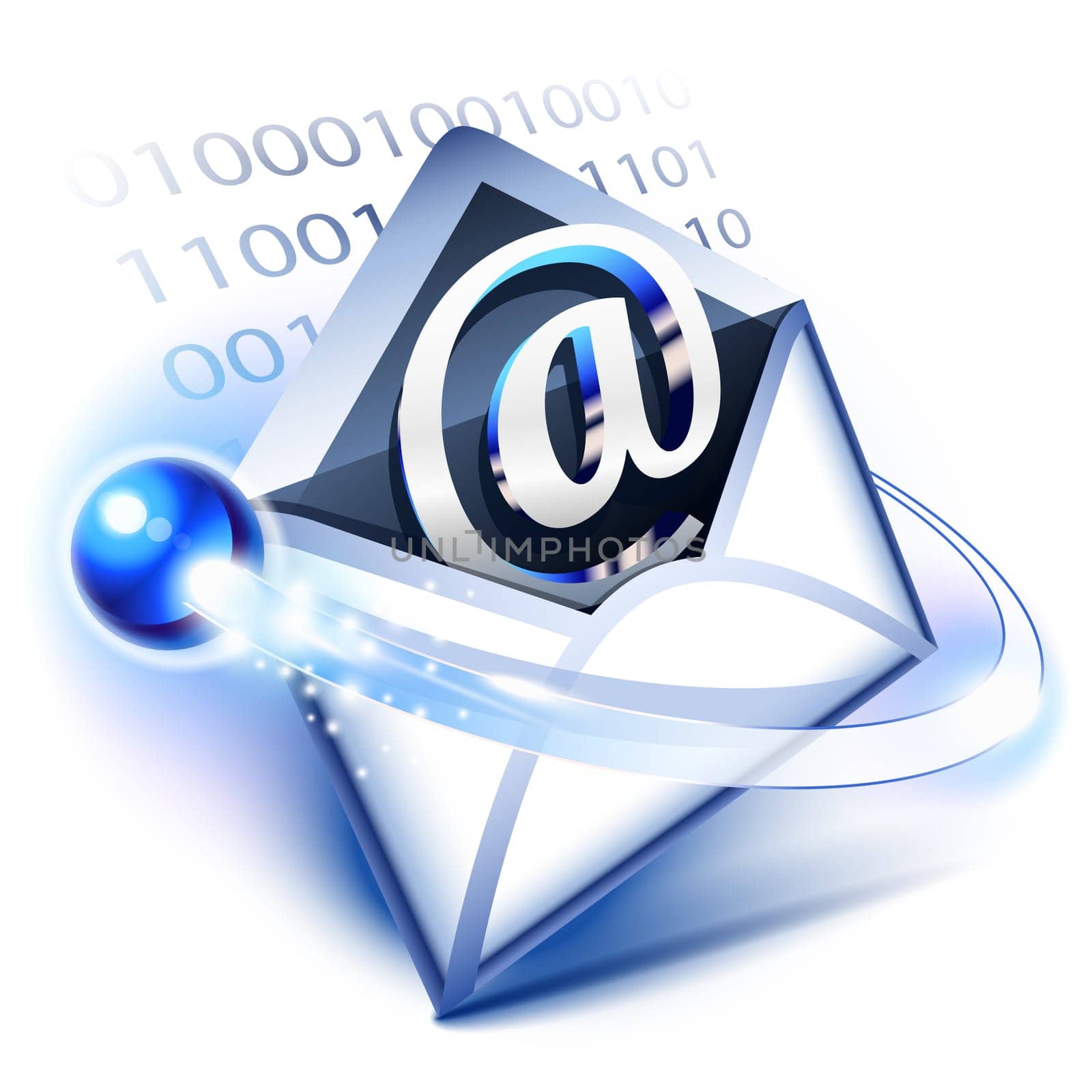 Email concept of digital correspondence