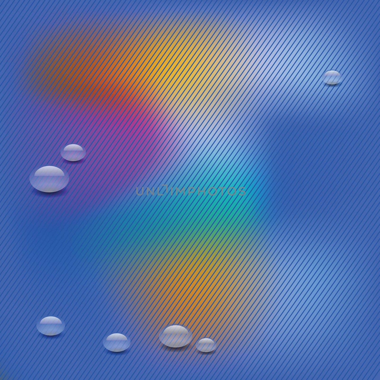 colorful illustration with water drop background for your design