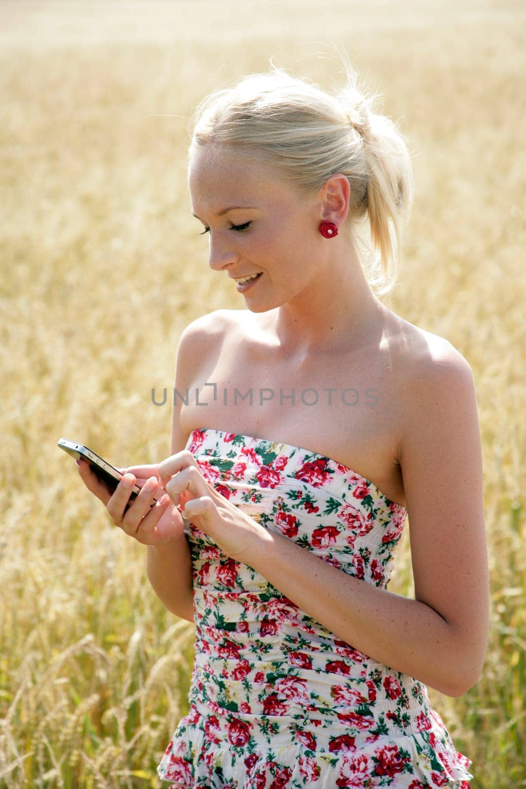 Young woman with smartphone