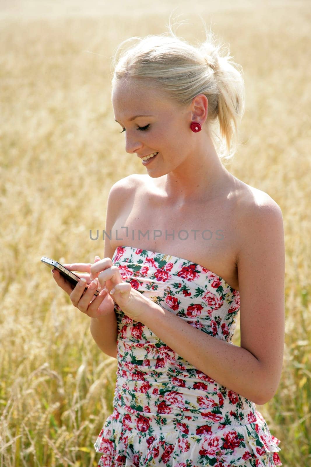 Young woman with smartphone