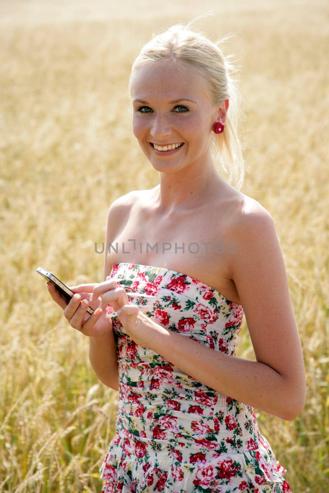 Young woman with smartphone