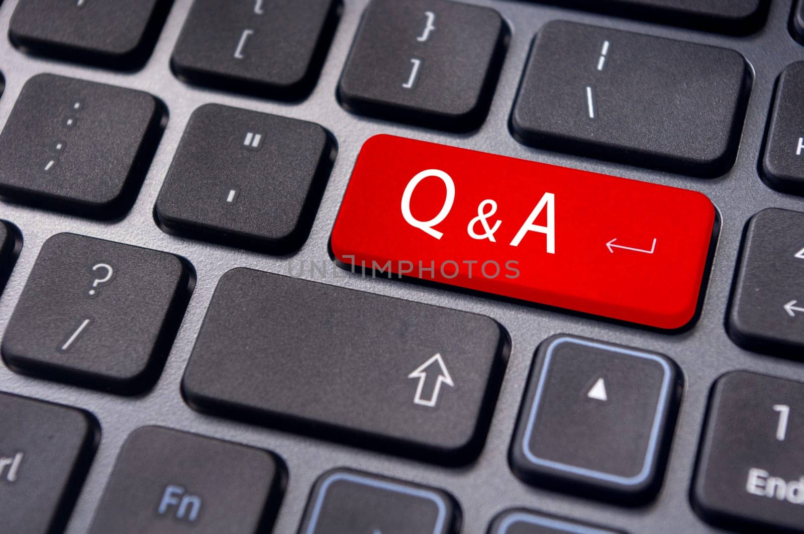 Q&A on enter key of keyboard, for conceptual usage.