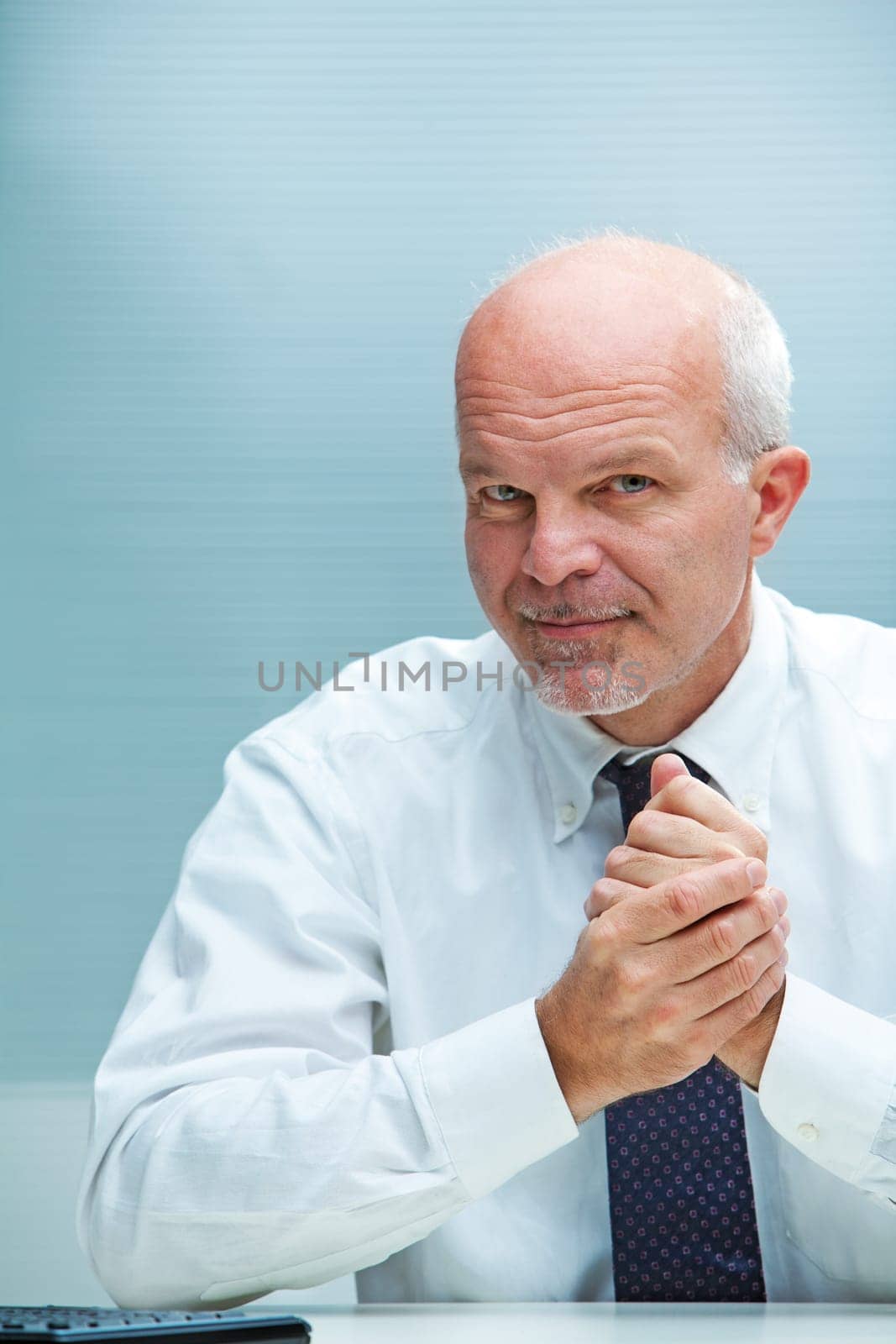 Smart businessman getting the hang of the situation