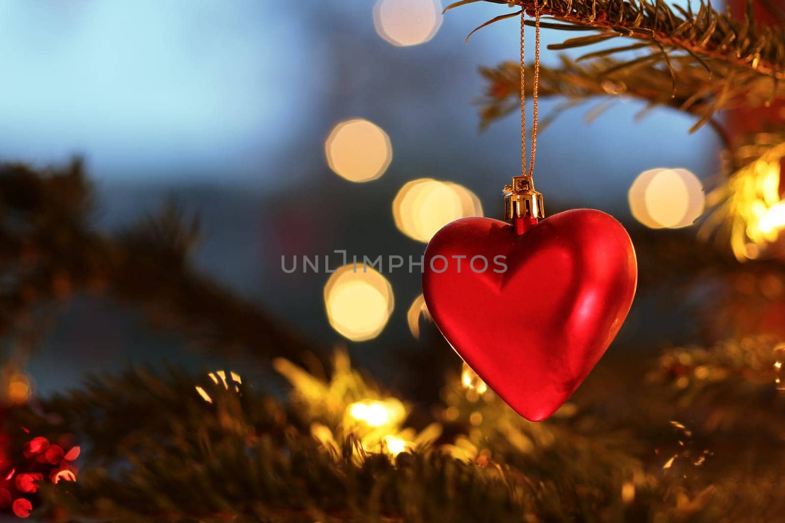 Christmas tree with tree decorations