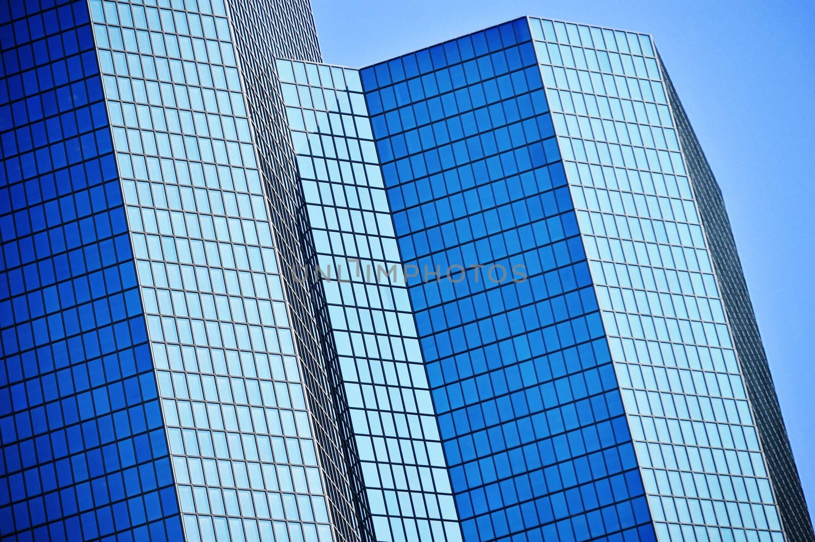 Modern commercial architecture over blue sky