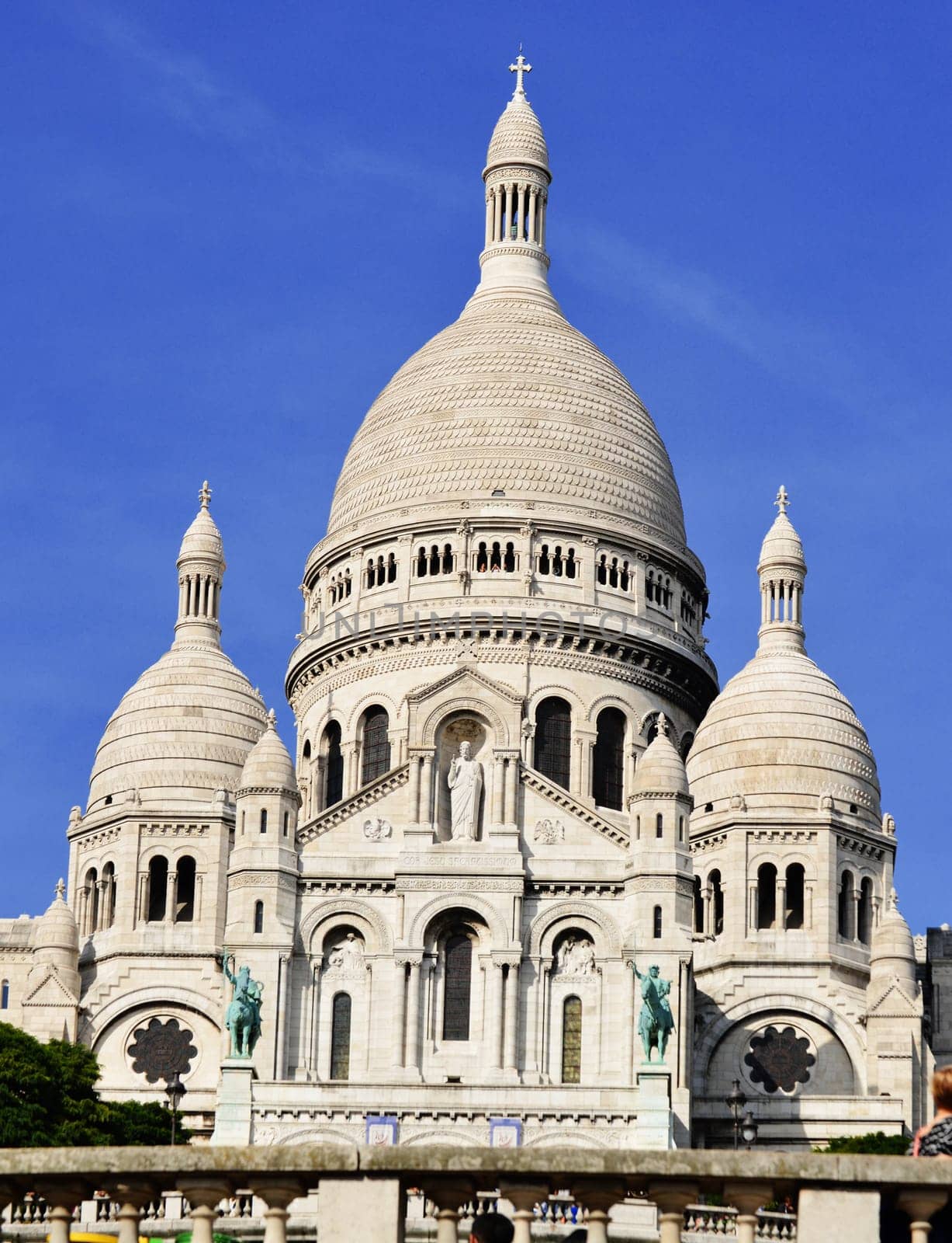 Basilica Sacre Coeur (Sacred Heart of Jesus) on Montmartre in Paris, France.