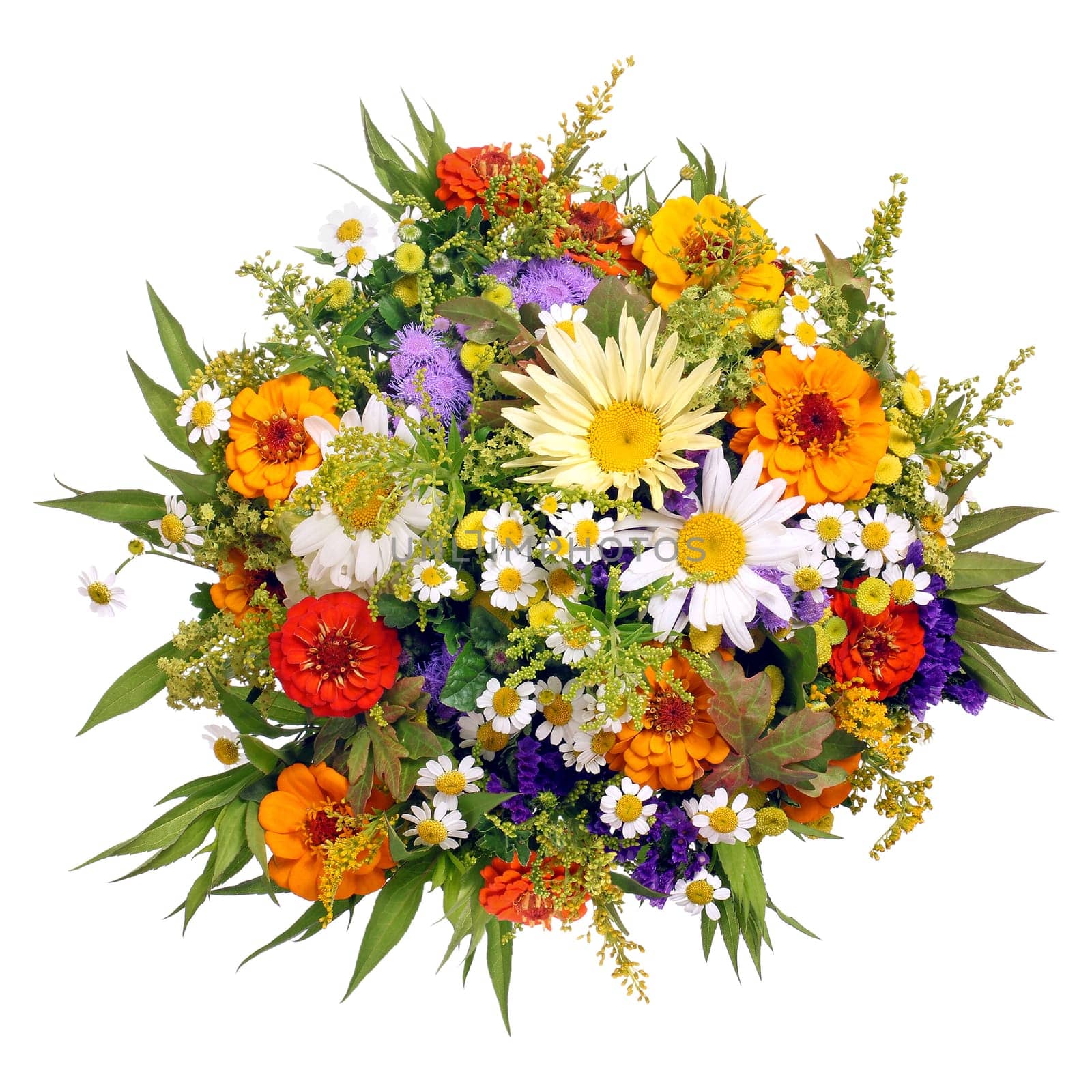 Colourful bouquet from the cottage garden