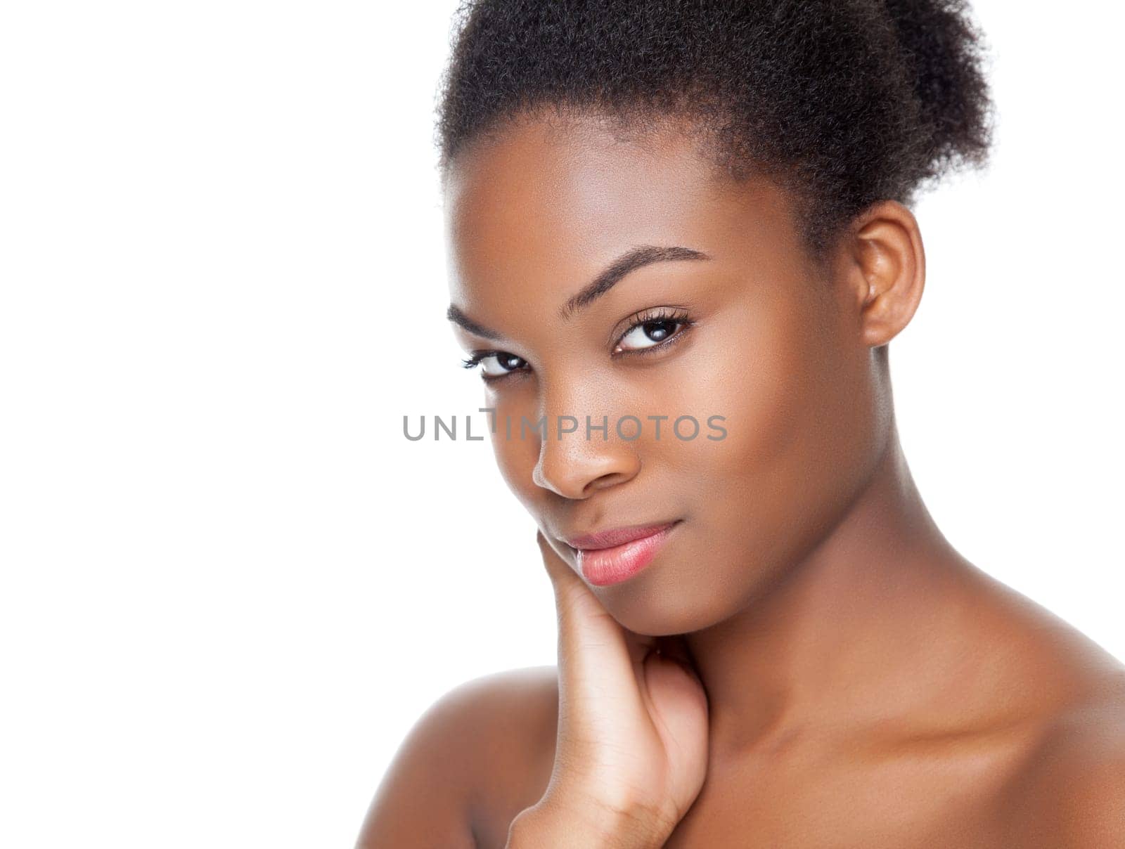 Black beauty with perfect skin