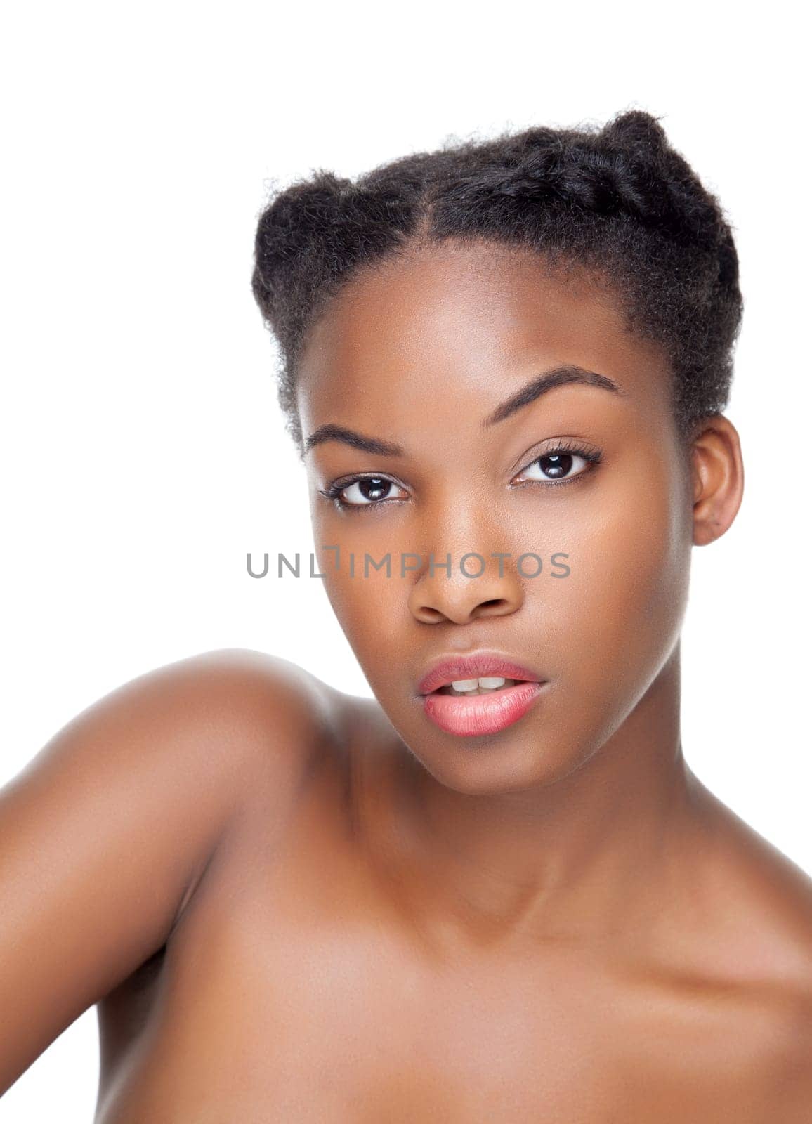 Black beauty with perfect skin