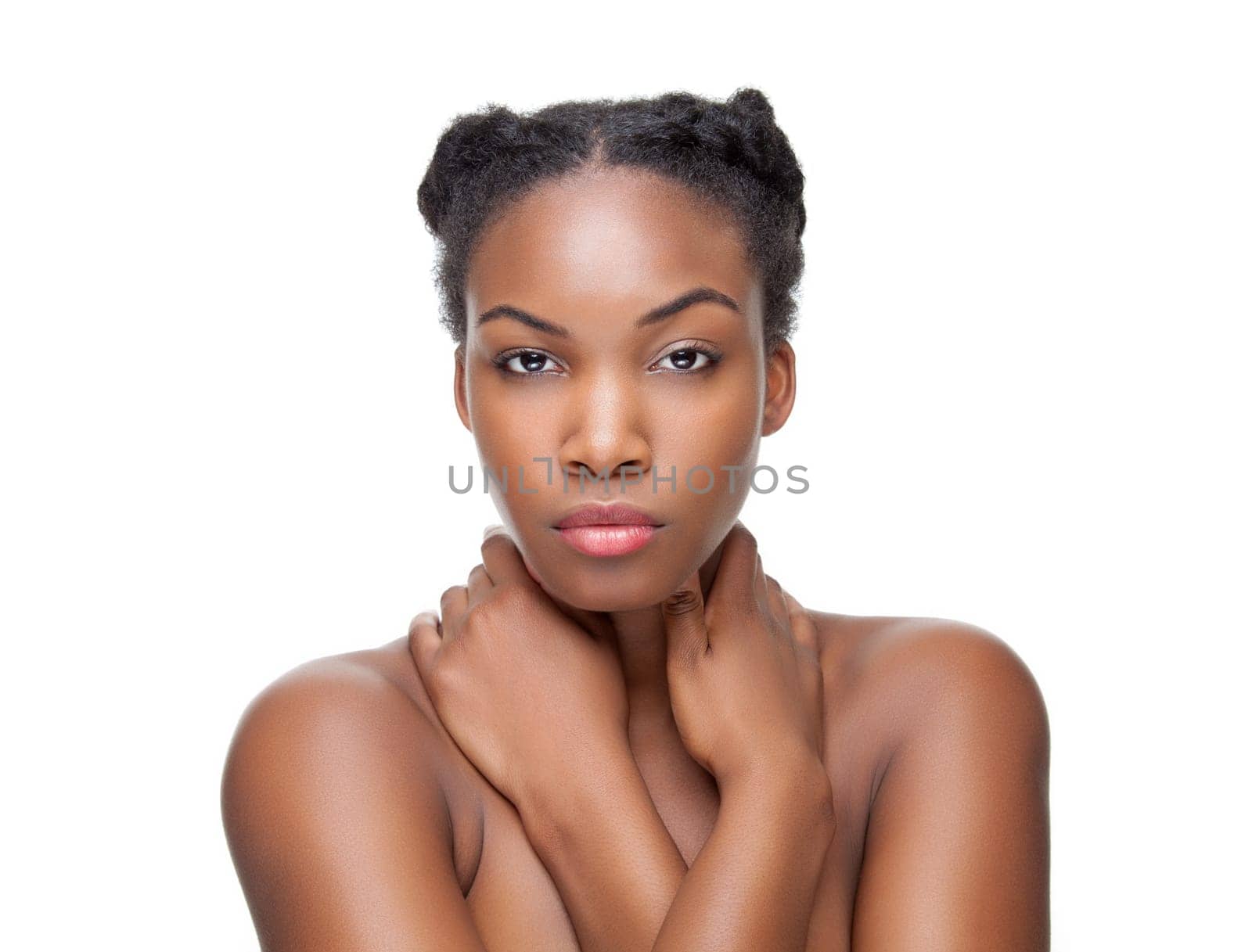 Black beauty with perfect skin