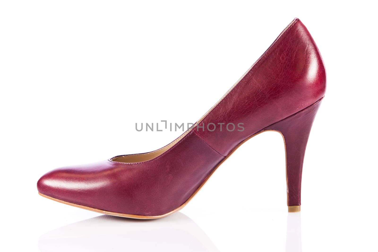 Woman shoes isolated on white. Nice woman shoes