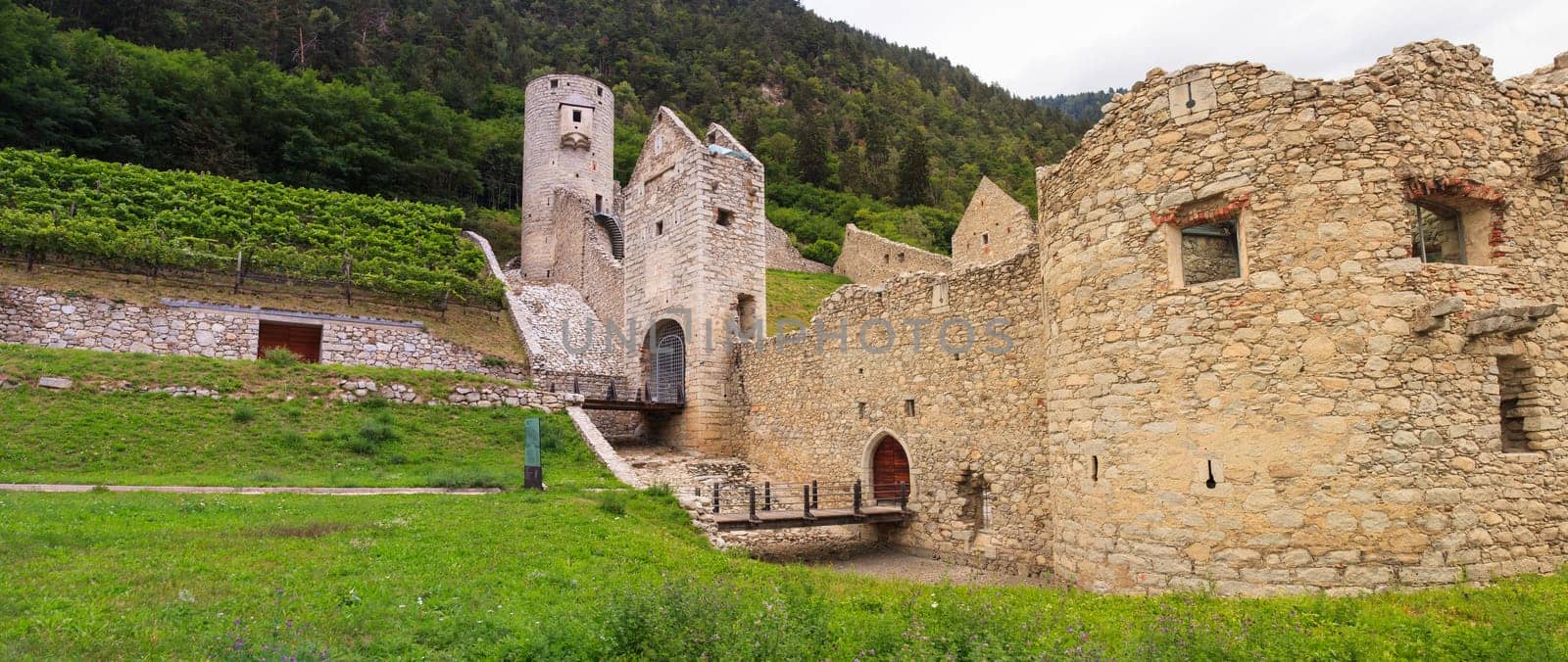View of the fortress Chiusa di Rio Pusteria
