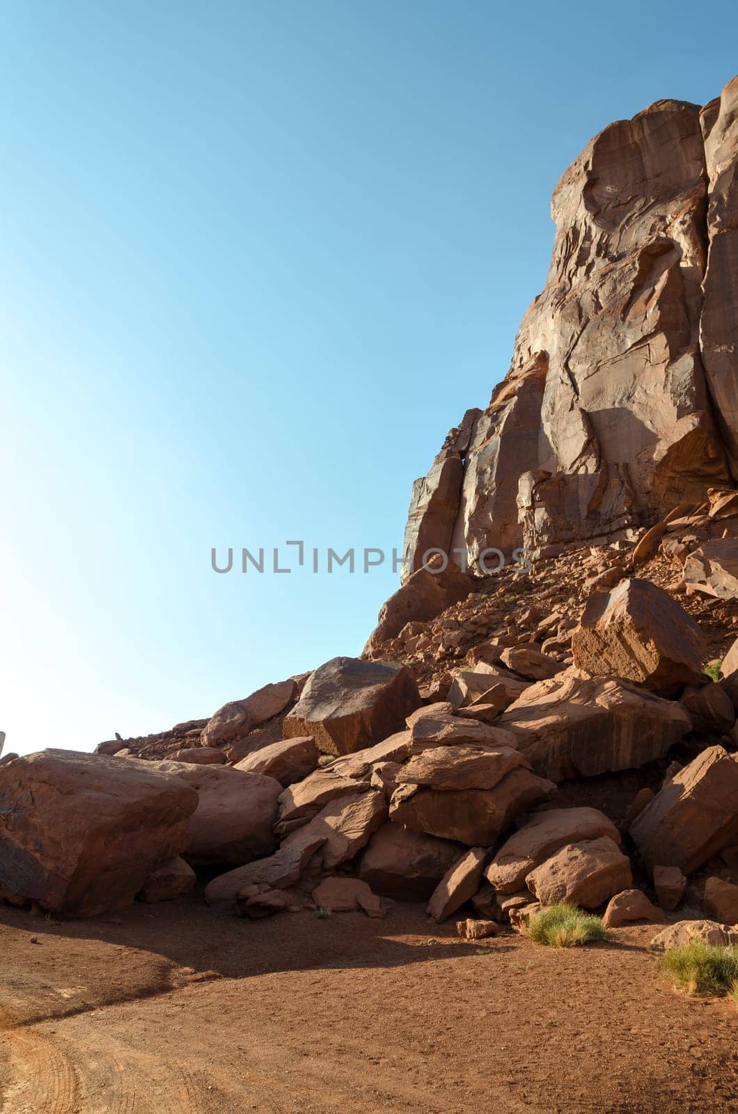 rocks in Monument Valley in Utah in America