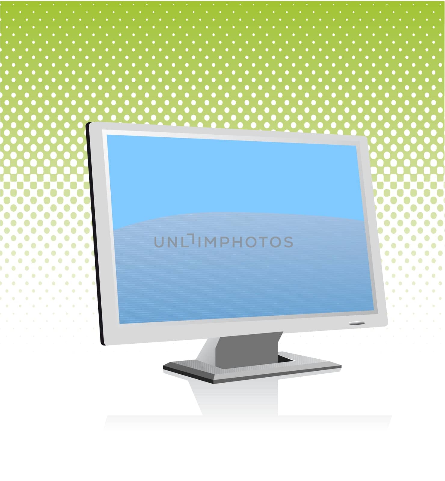 Plasma LCD TV illustration