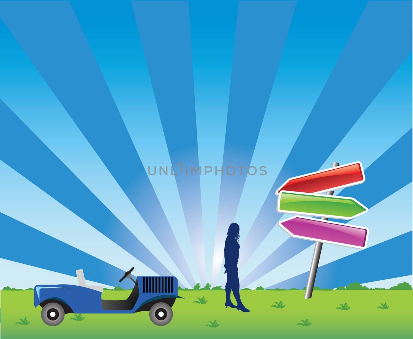direction choice illustration
