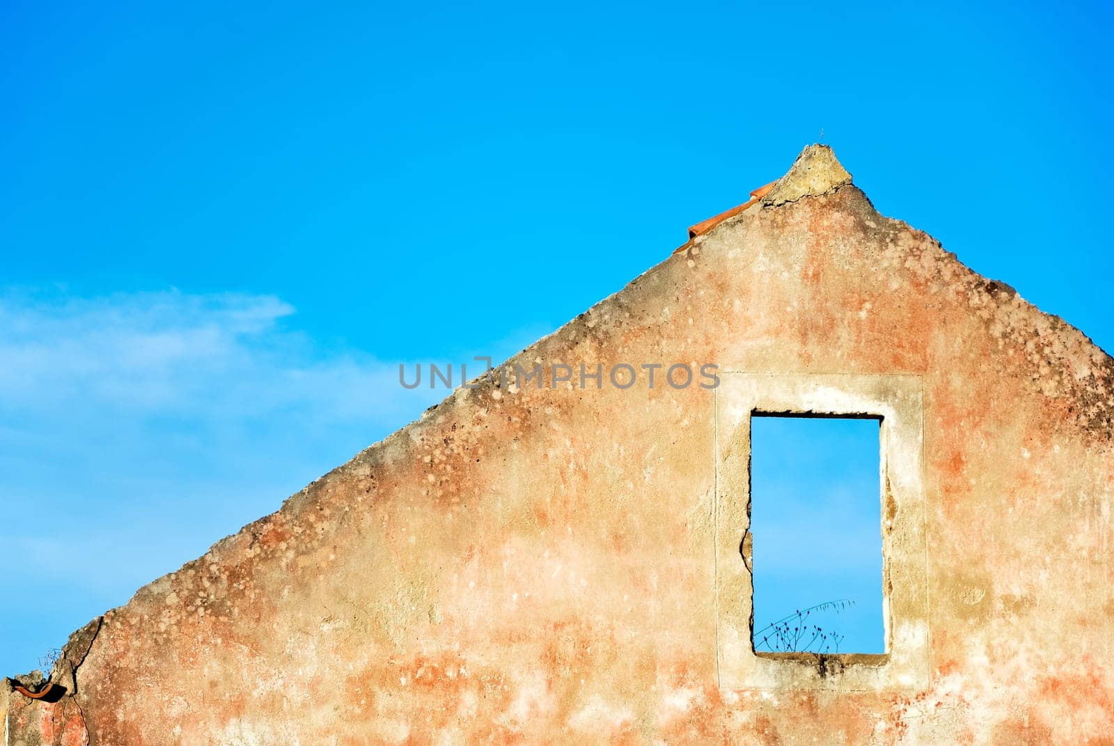 Ruins of an old house in Croatia