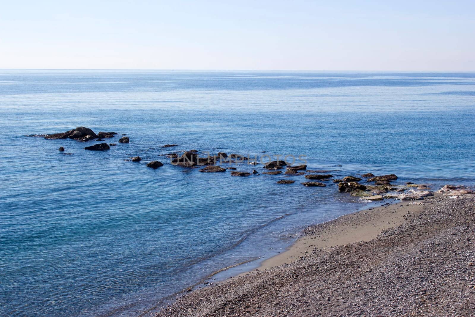 beach in Almunecar, Andalusia, Spain
