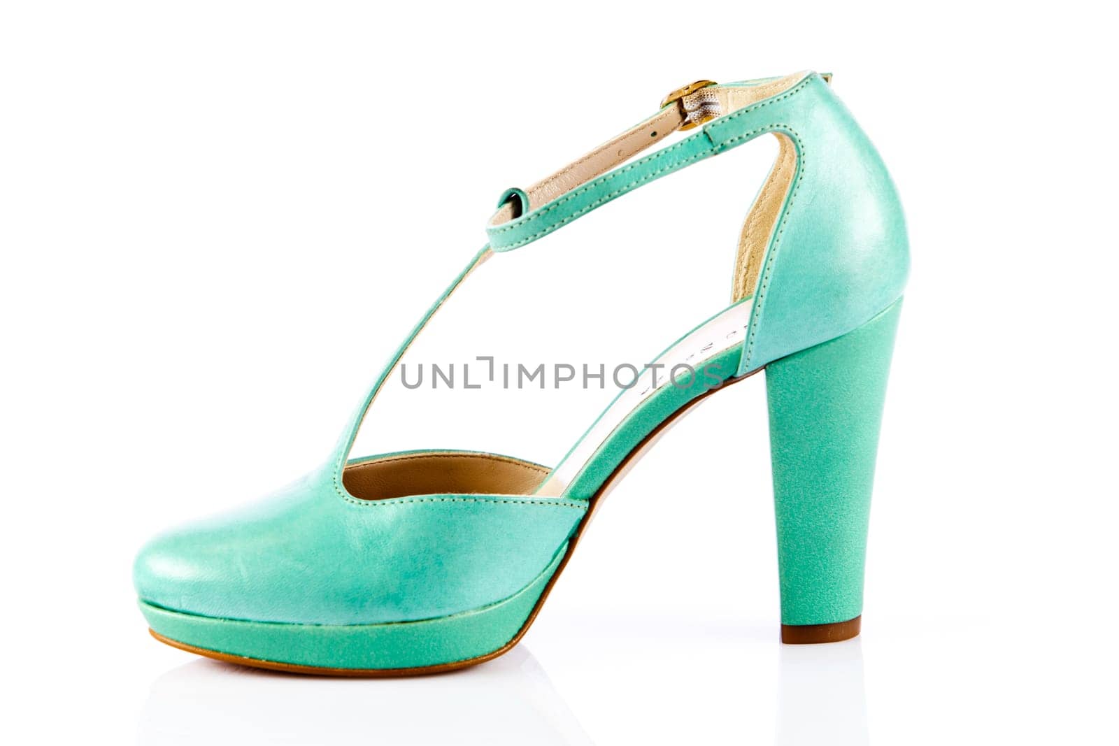 Woman shoes isolated on white. Nice woman shoes