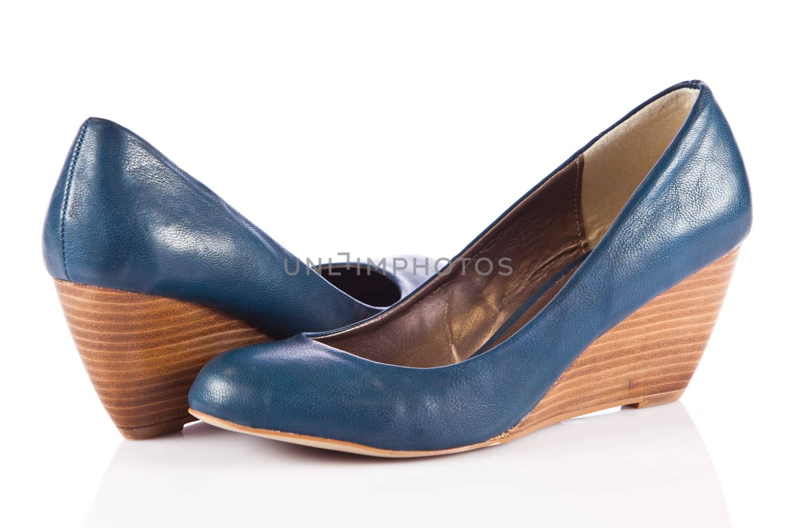 Woman shoes isolated on white. Nice woman shoes