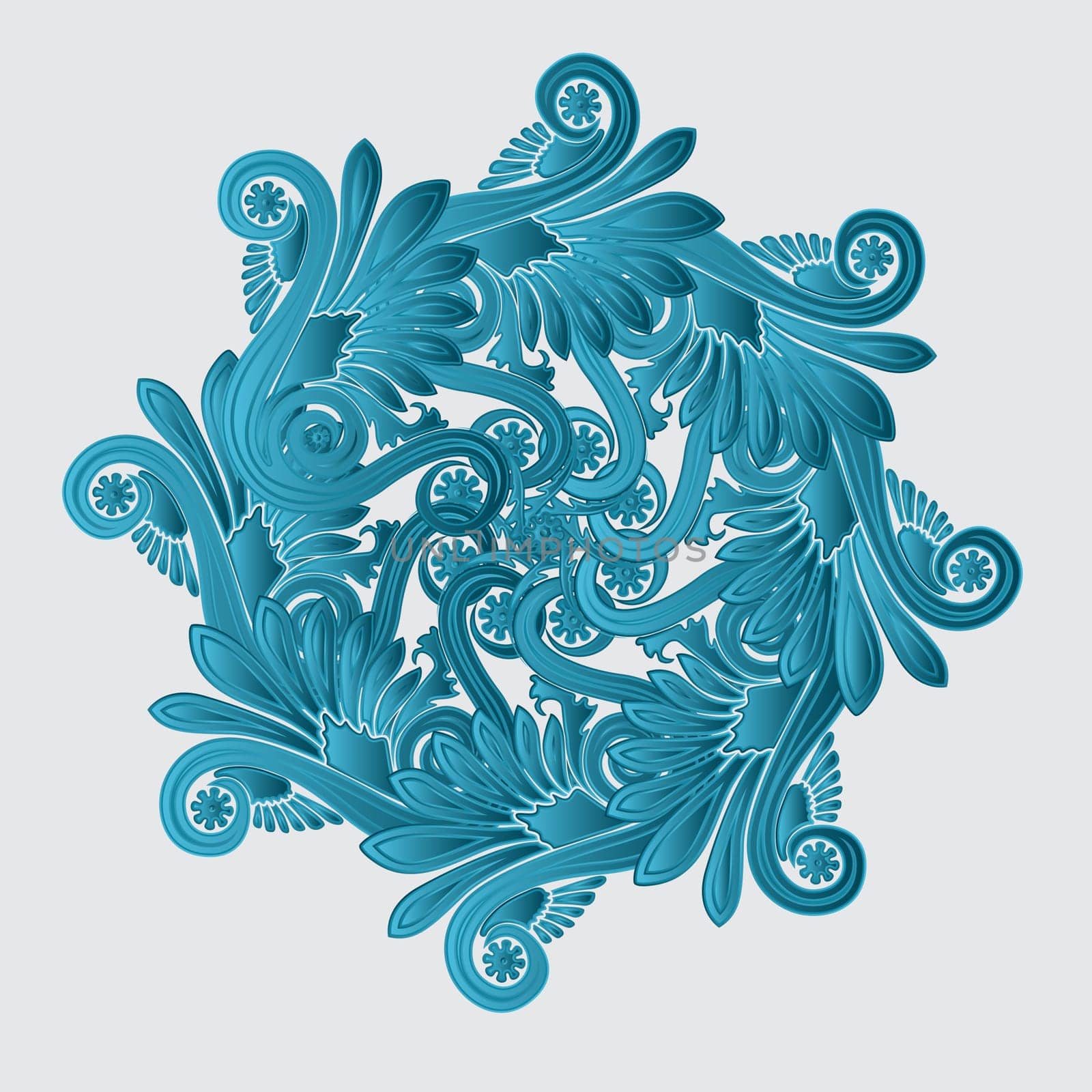 Decorative flourish design, abstract art