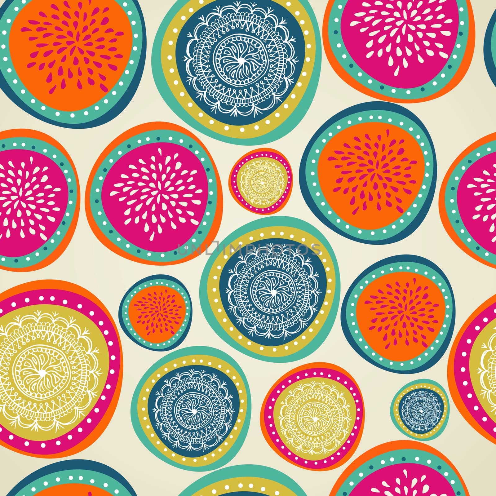 Christmas decorations ornament colorful bauble seamless pattern background. Vector file organized in layers for easy editing.