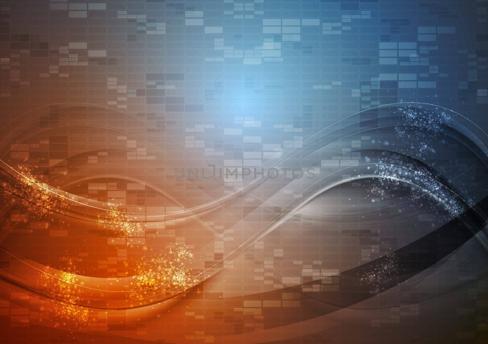 Bright technology wavy design. Vector background eps 10