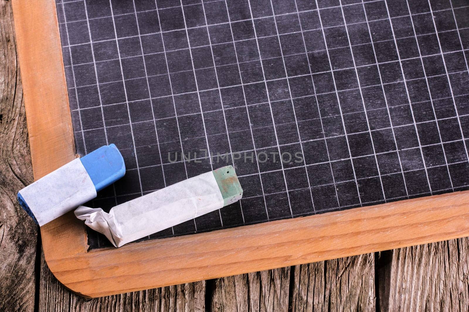 Blackboard with crayon,Schultafel
