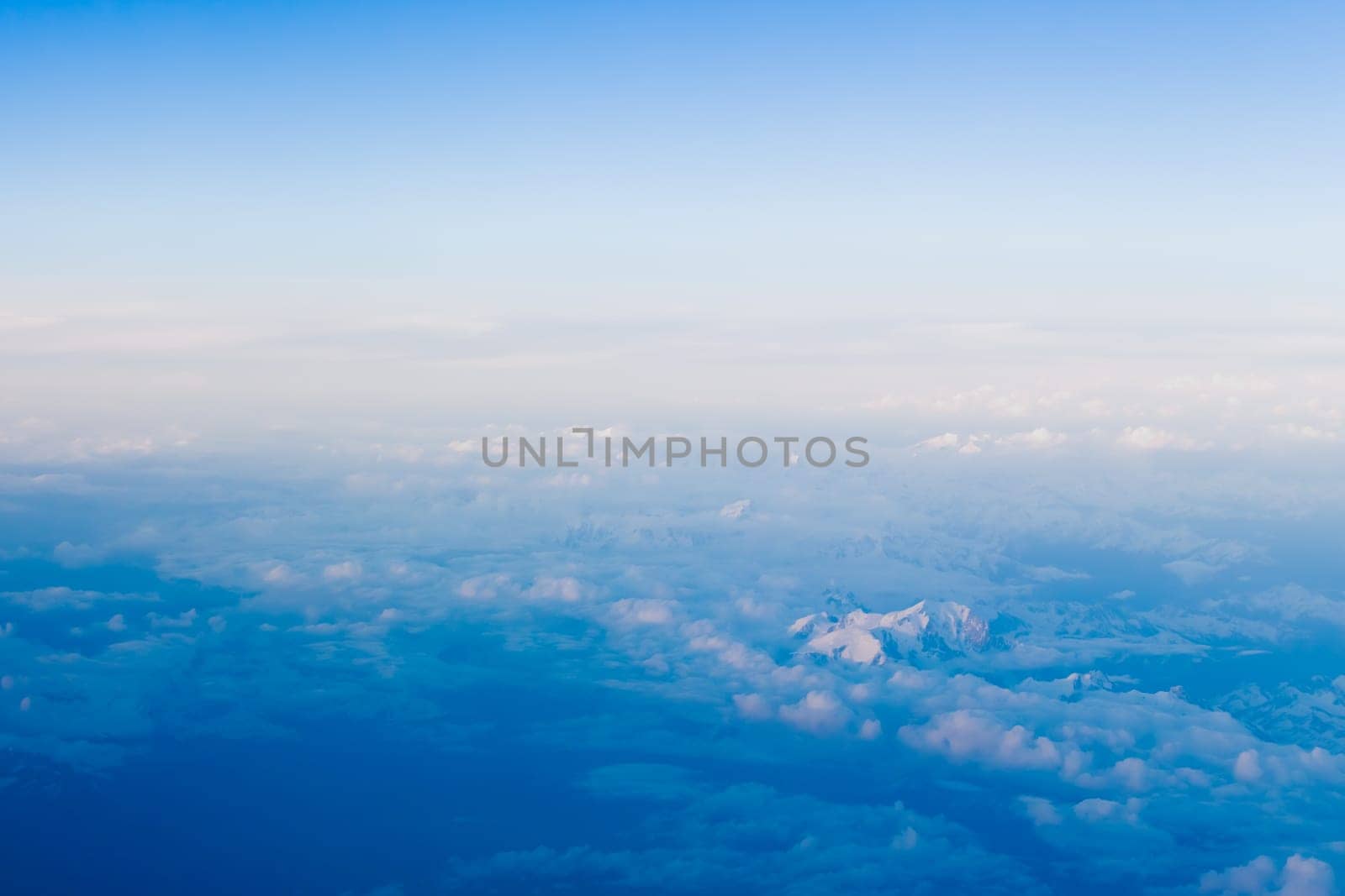 clouds. view from the window of an airplane. Sky and clouds. Plane view from the window