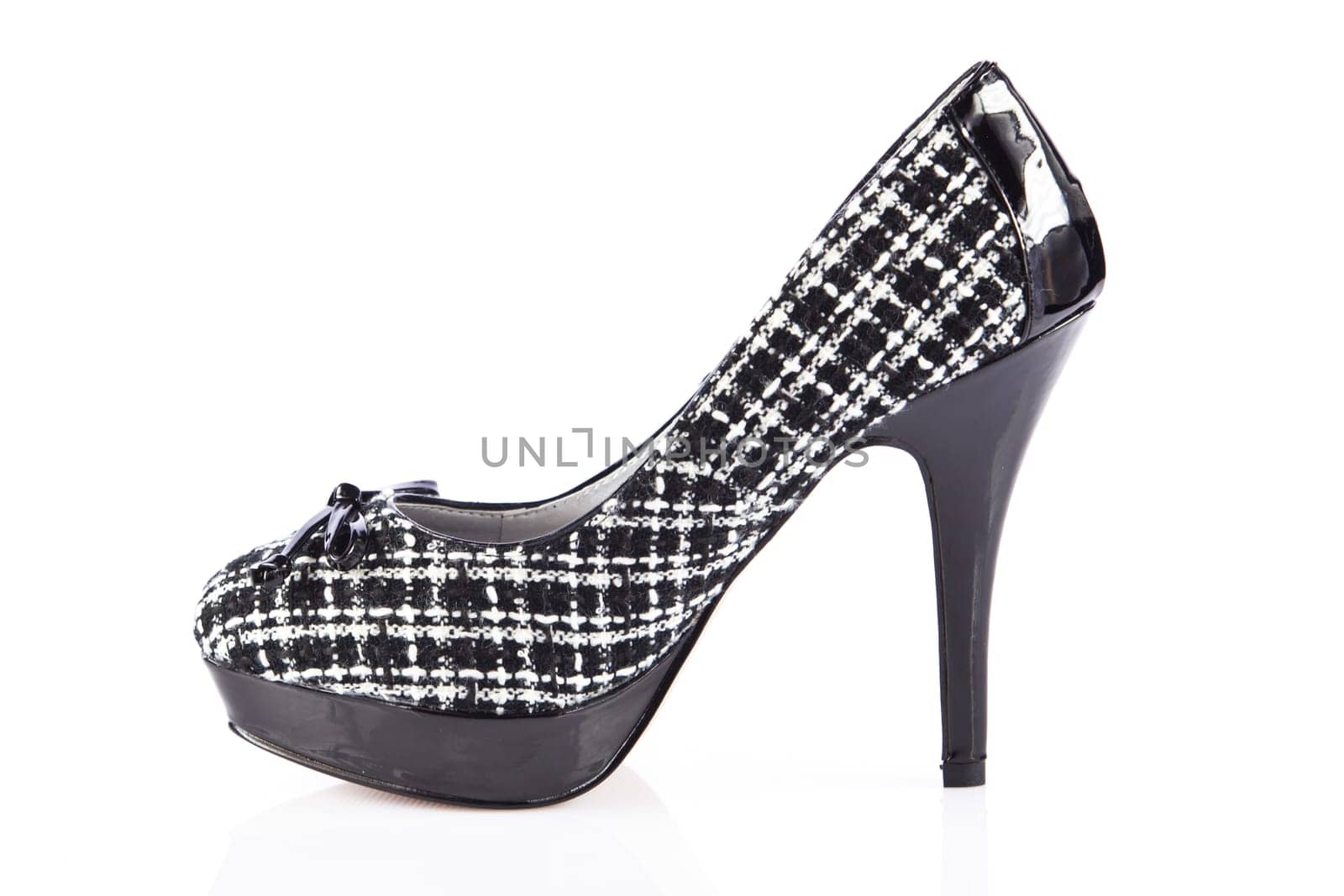 Woman shoes isolated on white. Nice woman shoes