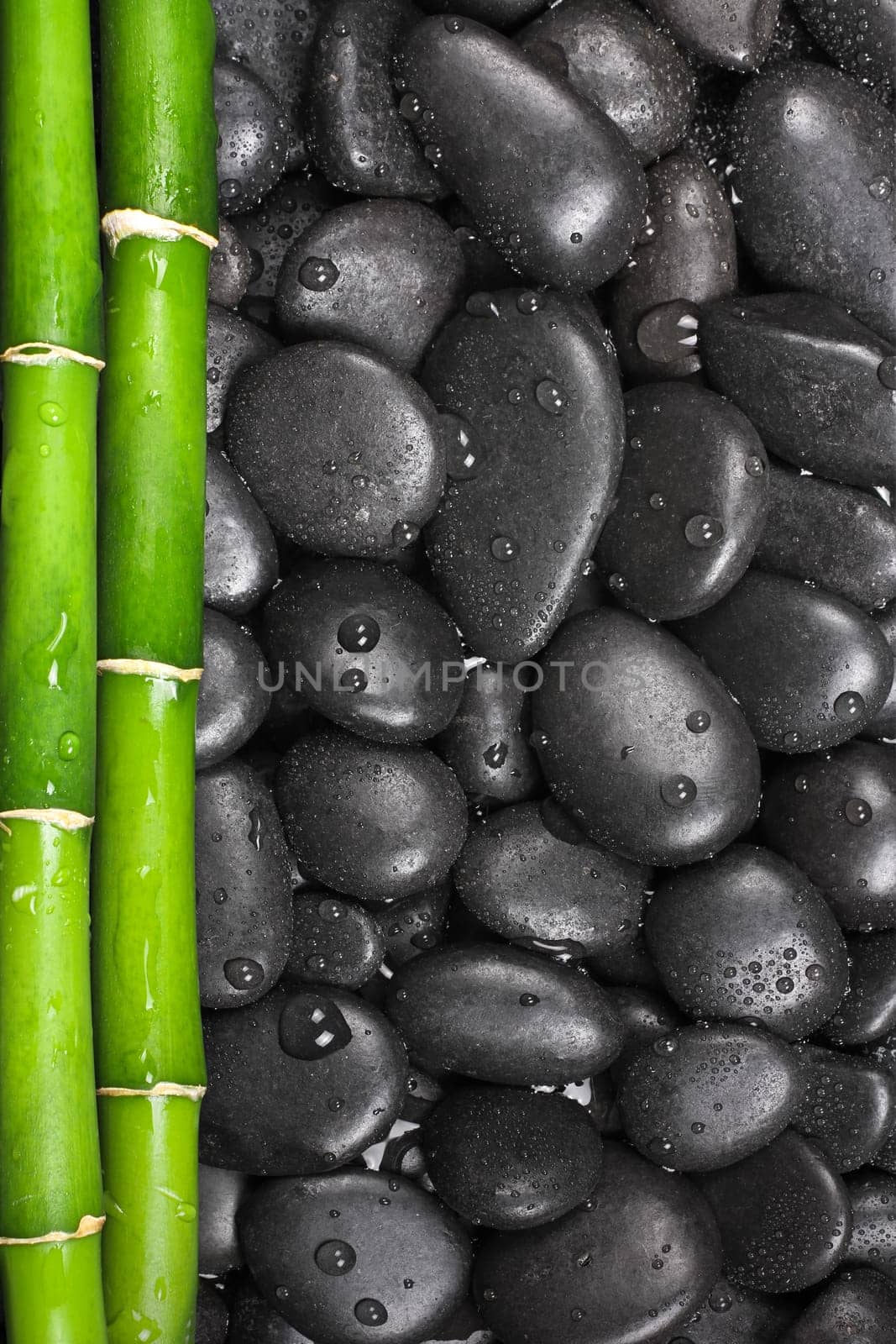 Wellness with hot stones,bamboo
