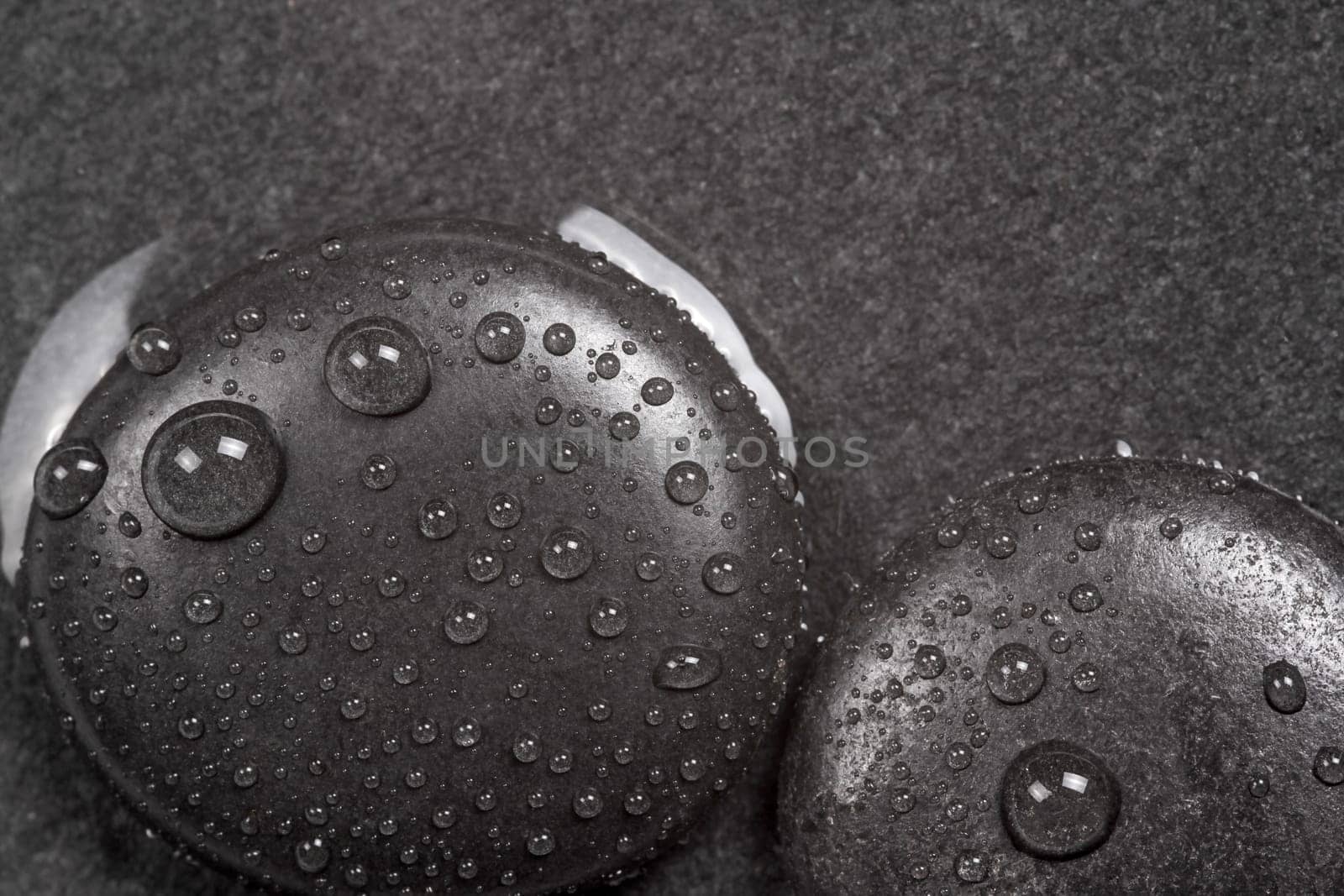 Background with hot stones