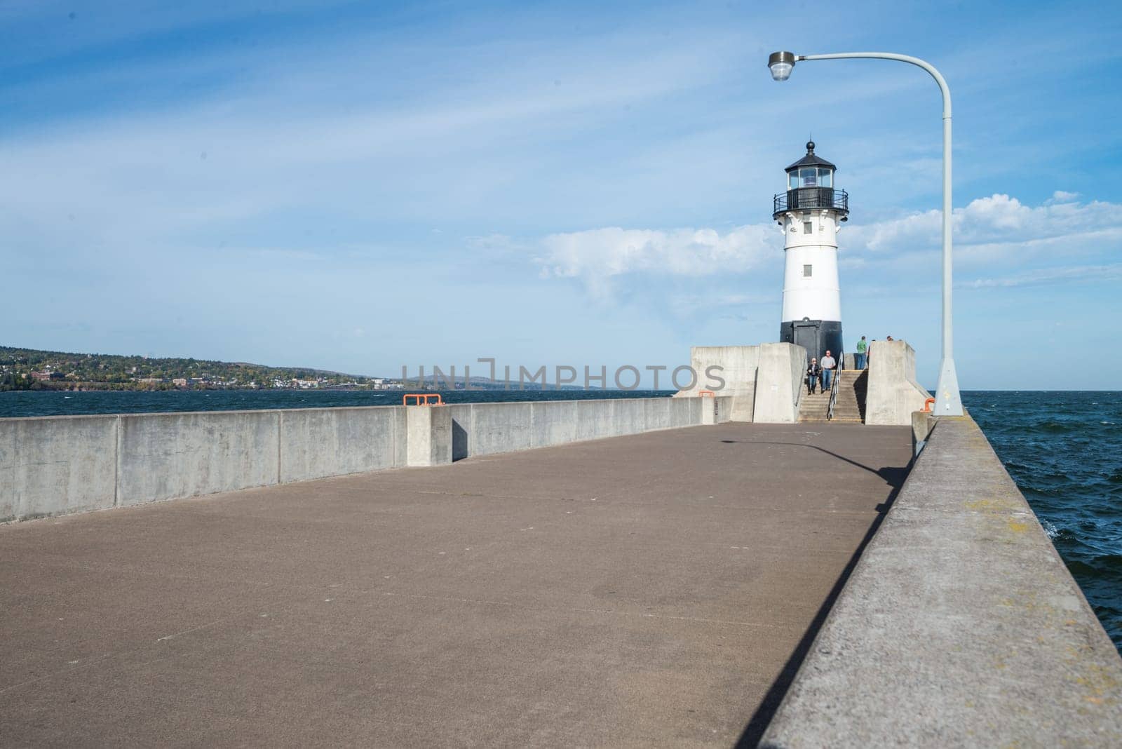 Public light house built on harbor Lake Superior