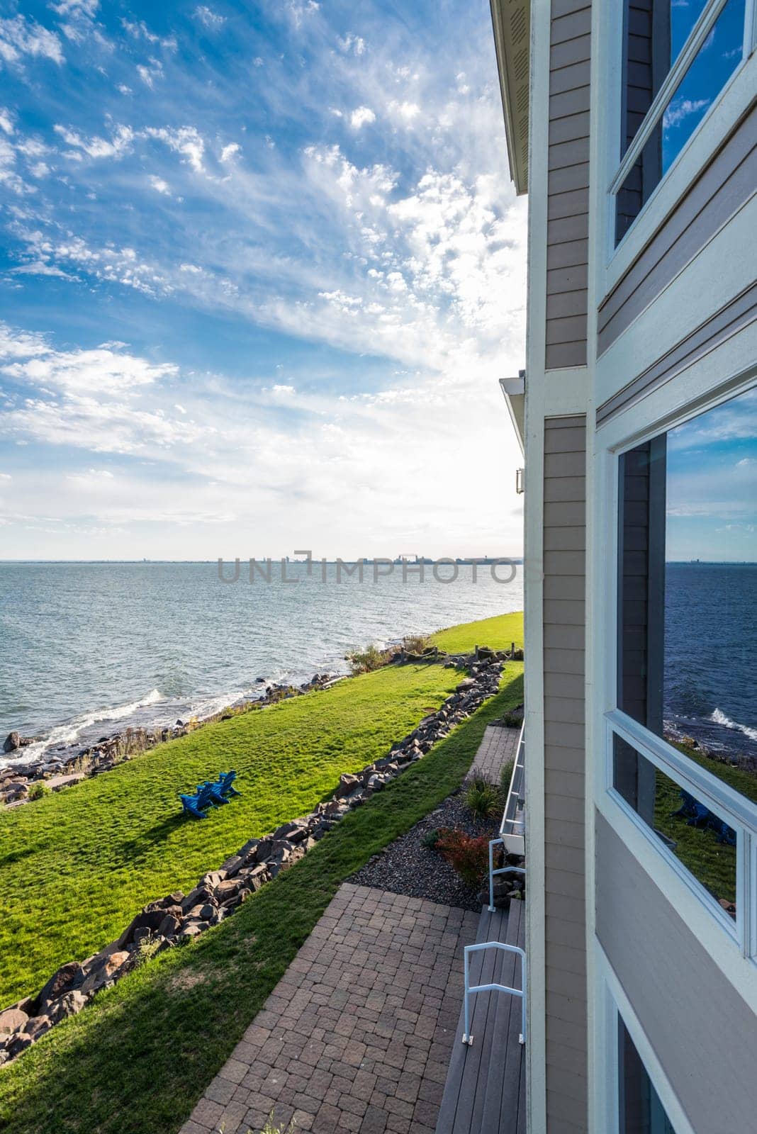 Luxury residential building on near the shore of Lake Superior