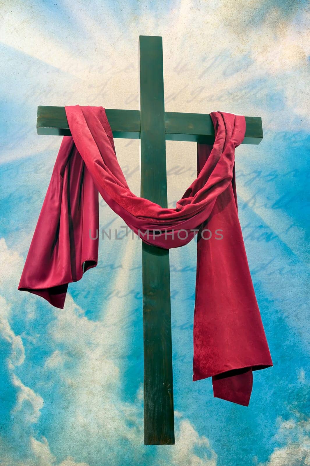 The Christian cross on a background of the sky