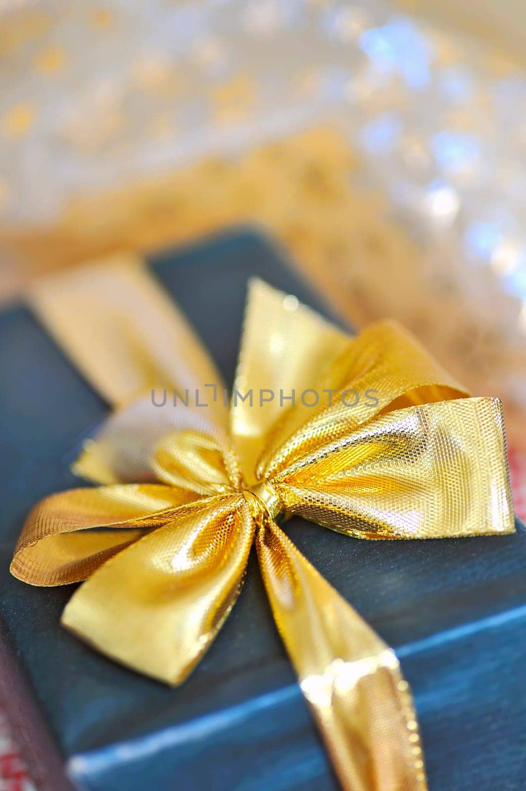 Holiday gift box shoot in a studio